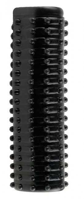 Чёрная насадка Magic Pleasure Sleeve - 13 см., Pipedream