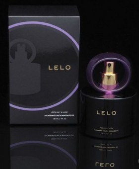 Массажное масло LELO с частицами золота и ароматным букетом из свежих лилий и мускуса., Lelo
