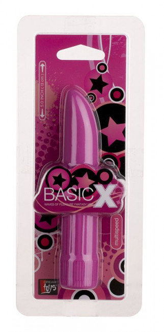 Фиолетовый классический вибромассажёр BASICX MULTISPEED VIBRATOR PURPLE 5INCH - 13 см., Dream Toys Фиолетовый классический вибромассажёр BASICX MULTISPEED VIBRATOR PURPLE 5INCH - 13 см., Dream Toys