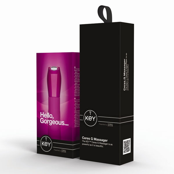 Розовый вибромассажер Ceres G Spot, Jopen