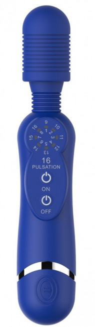 Синий универсальный массажер Silicone Massage Wand - 20 см. Синий универсальный массажер Silicone Massage Wand - 20 см.