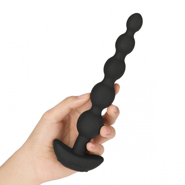 Черные анальные бусы с 3 моторами B-Vibe Cinco Anal Beads - 20,5 см., b-Vibe Черные анальные бусы с 3 моторами B-Vibe Cinco Anal Beads - 20,5 см., b-Vibe