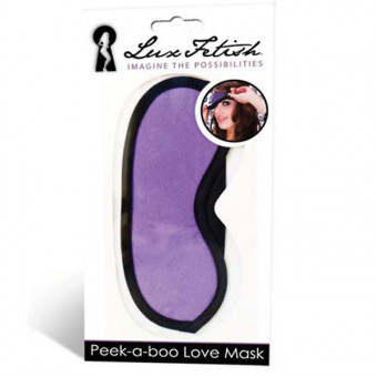 Фиолетовая маска на глаза Peek-a-Boo, Lux Fetish