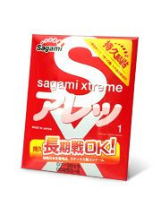 Утолщенный презерватив Sagami Xtreme Feel Long с точками - 1 шт., Sagami