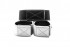 Чёрно-белый двусторонний ошейник с наручниками Reversible Collar and Wrist Cuffs, Shots Media BV