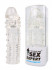 Закрытая прозрачная насадка-фаллос - 15 см., Bior toys