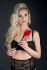 Пластиковая метелочка с красными пёрышками Small Feather Tickler - 32 см., Blush Novelties