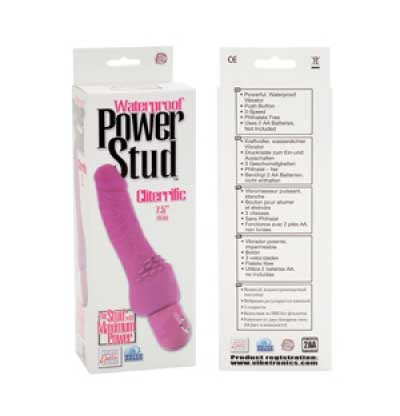 Вибромассажер Power Stud Cliterrific Dongs - 17,3 см., California Exotic Novelties