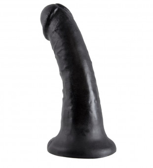Чёрный фаллоимитатор с присоской 6" Cock - 15,2 см., Pipedream