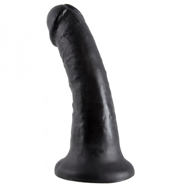 Чёрный фаллоимитатор с присоской 6" Cock - 15,2 см., Pipedream