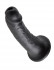 Чёрный фаллоимитатор с присоской 6" Cock - 15,2 см., Pipedream