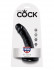 Чёрный фаллоимитатор с присоской 6" Cock - 15,2 см., Pipedream