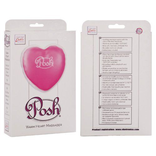 Согревающий массажер в форме сердца Posh Warm Heart Massager, California Exotic Novelties