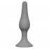 Серая анальная пробка Slim Anal Plug Medium - 11,5 см., Lola toys