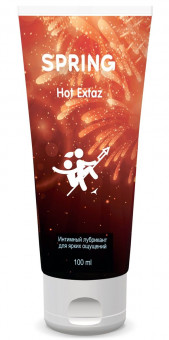 Согревающий интимный лубрикант Spring Hot Extaz - 100 мл., SPRING