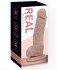 Силиконовый фаллоимитатор с мошонкой на присоске REAL Man Basic Middle, Real Силиконовый фаллоимитатор с мошонкой на присоске REAL Man Basic Middle, Real