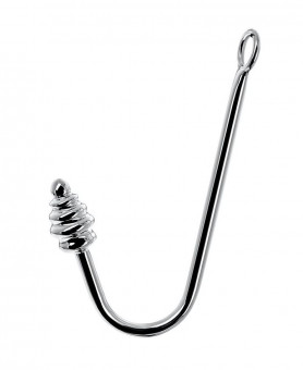 Серебристый анальный крюк TOYFA Metal, ToyFa