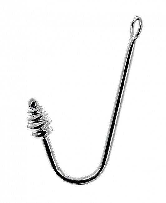 Серебристый анальный крюк TOYFA Metal, ToyFa