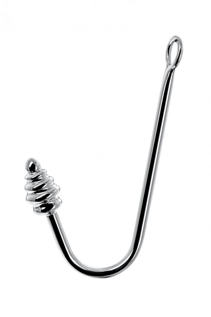 Серебристый анальный крюк TOYFA Metal, ToyFa