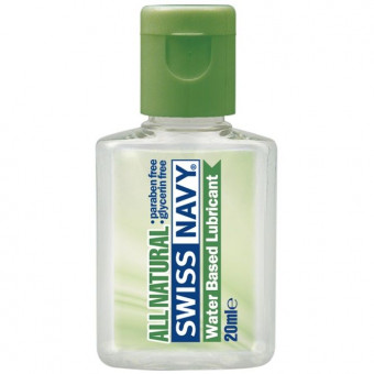 Гипоаллергенный лубрикант Swiss Navy All Natural Water Base Lubricant - 20 мл., Swiss navy