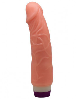 Телесный вибратор-реалистик - 19,5 см., Eroticon