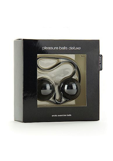 Черные вагинальные шарики в сцепке Pleasure balls Deluxe, Shots Media BV Черные вагинальные шарики в сцепке Pleasure balls Deluxe, Shots Media BV