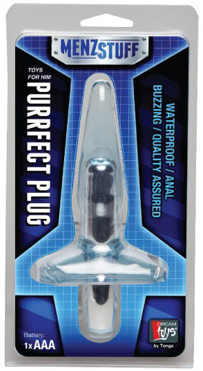 Анальная пробка Purrfect Plug - 9,5 см., Dream Toys