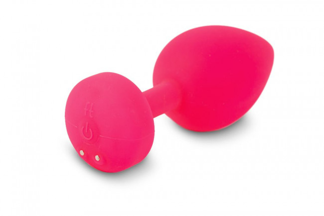Большая розовая анальная пробка с вибрацией Fun Toys Gplug - 10,5 см., Fun Toys Большая розовая анальная пробка с вибрацией Fun Toys Gplug - 10,5 см., Fun Toys