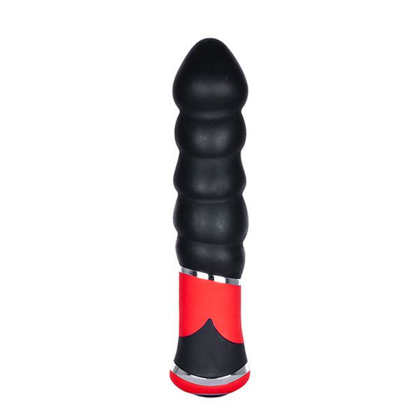 Чёрный силиконовый вибромассажёр для анальной стимуляции BOOTYFUL RIBBED VIBE, Dream Toys Чёрный силиконовый вибромассажёр для анальной стимуляции BOOTYFUL RIBBED VIBE, Dream Toys