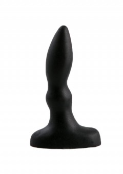 Черный анальный стимулятор Beginners p-spot massager - 11 см., Lola toys