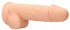 Телесный фаллоимитатор Silicone Dildo With Balls - 21,6 см.