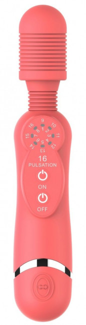 Розовый универсальный массажер Silicone Massage Wand - 20 см. Розовый универсальный массажер Silicone Massage Wand - 20 см.