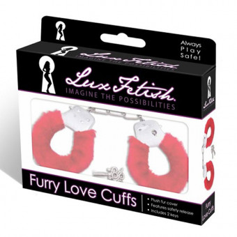 Красные меховые наручники, Lux Fetish