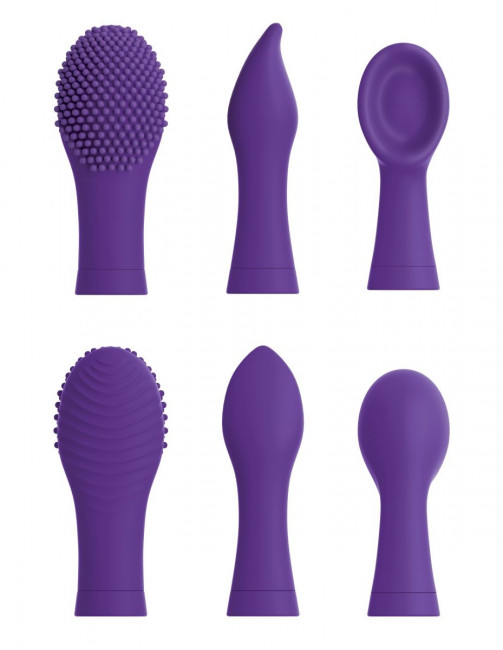 Фиолетовый вибростимулятор Focus Sonic Vibrator с 3 насадками, Pipedream Фиолетовый вибростимулятор Focus Sonic Vibrator с 3 насадками, Pipedream