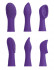 Фиолетовый вибростимулятор Focus Sonic Vibrator с 3 насадками, Pipedream Фиолетовый вибростимулятор Focus Sonic Vibrator с 3 насадками, Pipedream