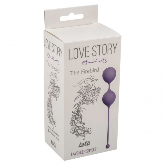 Фиолетовые вагинальные шарики The Firebird Lavender Sunset, Lola toys