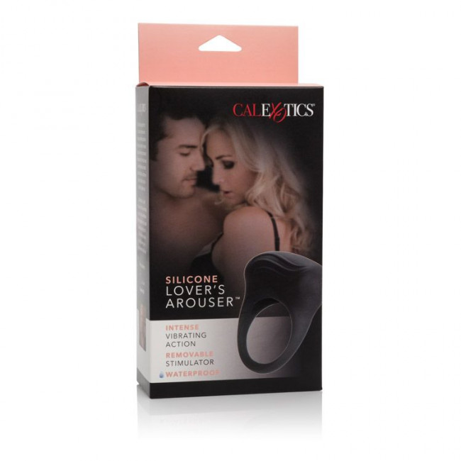 Чёрное эрекционное кольцо с вибрацией Silicone Lover's Arouser, California Exotic Novelties Чёрное эрекционное кольцо с вибрацией Silicone Lover's Arouser, California Exotic Novelties