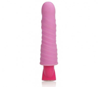 Розовый гнущийся вибромассажёр 10-Function Pleasure Bendie Vibes - 20 см., California Exotic Novelties