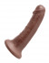Коричневый фаллоимитатор на присоске 6" Cock - 15,2 см., Pipedream