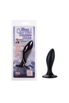 Массажер простаты Curved Silicone Prostate Probe из силикона черный, California Exotic Novelties