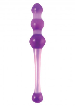 Большой фиолетовый стеклянный анальный стимулятор CRYSTAL KEGEL, NS Novelties