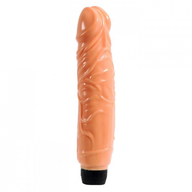 Телесный вибратор P-SHAPE - 25,5 см., Seven Creations