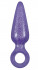 Фиолетовая анальная пробка Booty Pops с кольцом - 8 см., NS Novelties