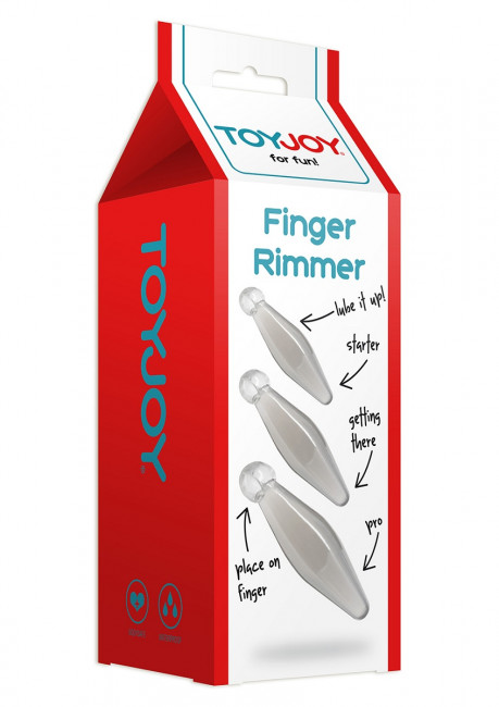 Набор из трех анальных втулок Finger Rimmer, Toy Joy Набор из трех анальных втулок Finger Rimmer, Toy Joy