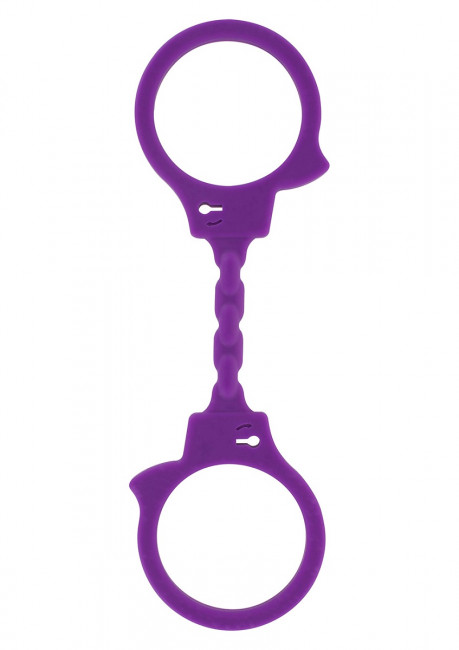 Фиолетовые эластичные наручники STRETCHY FUN CUFFS, Toy Joy Фиолетовые эластичные наручники STRETCHY FUN CUFFS, Toy Joy