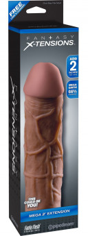 Коричневая насадка Mega 2" Extension - 20,3 см., Pipedream
