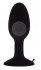Чёрная анальная пробка с шариком внутри MENZSTUFF ROLL PLAY SMALL - 8 см., Dream Toys