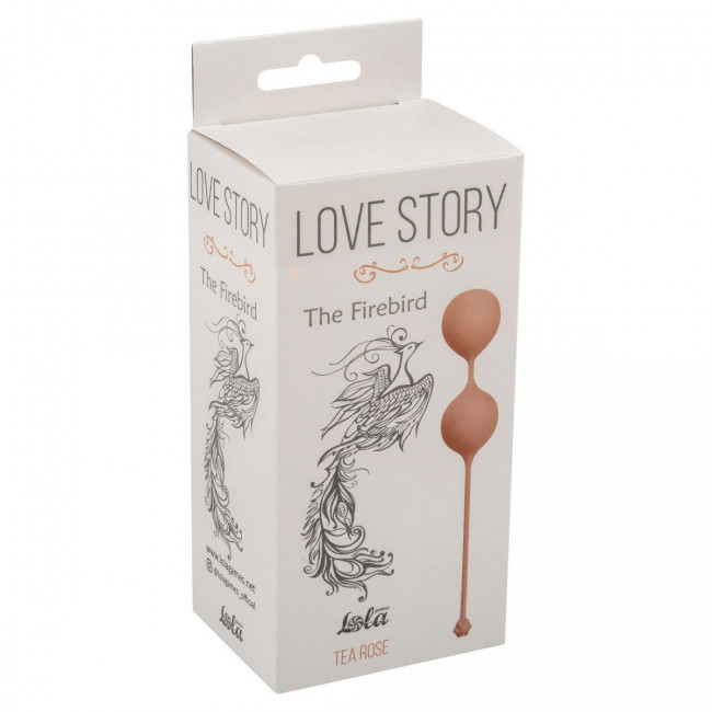 Розовые вагинальные шарики The Firebird Tea Rose, Lola toys
