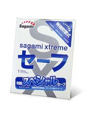Презерватив Sagami Xtreme Ultrasafe с двойным количеством смазки - 1 шт., Sagami