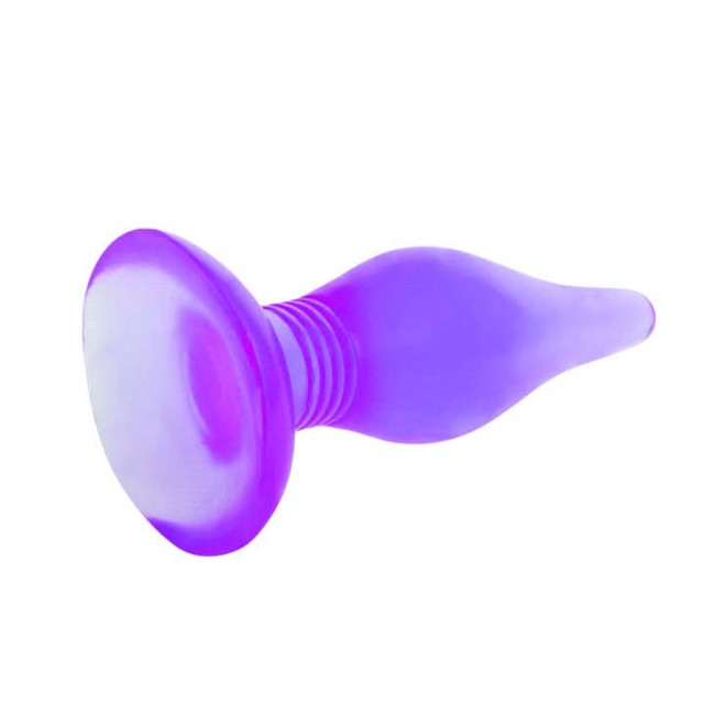 Фиолетовая анальная пробка с утонченным кончиком - 13,8 см., Baile Фиолетовая анальная пробка с утонченным кончиком - 13,8 см., Baile